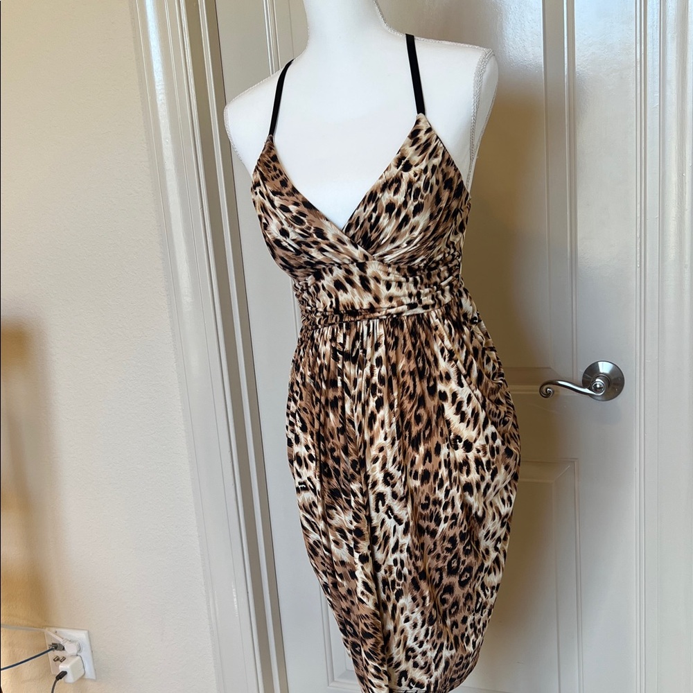 Tailor Vintage Animal Print Mini Dress